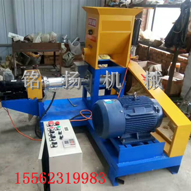 热销宠物饲料膨化机 鱼饲料膨化机 狗粮膨化颗粒设备