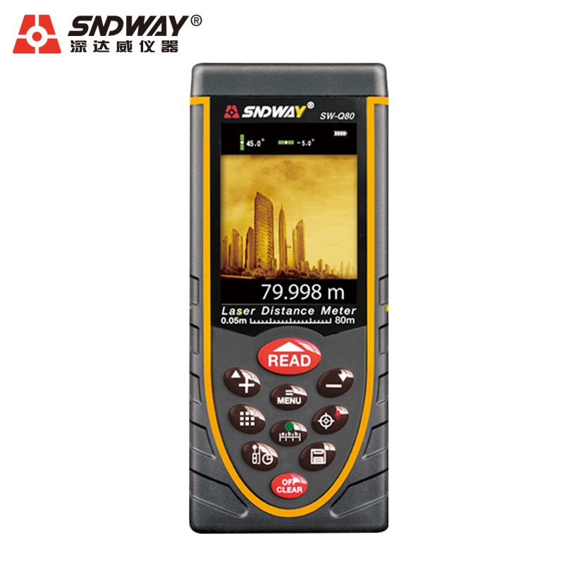 深达威手持激光测距仪充电80米120米户外测量仪视频带语音电