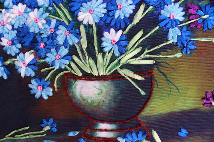 Oujin nianhua cinta bordado fábrica directa color impresión colgante pintura otoño crisantemo lleno de sala entrada pintura decorativa