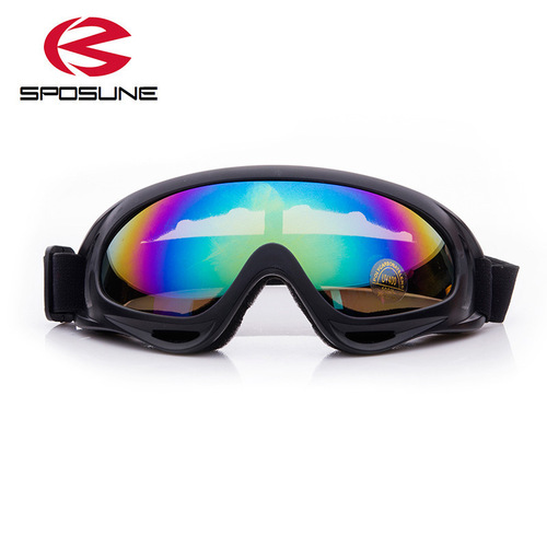 Outdoor Cycling Skiing Glasses X400 Mountain Windproof Skiing Glasses Single-layer Windproof Mountain Glasses Eye Protection Dust-proof 