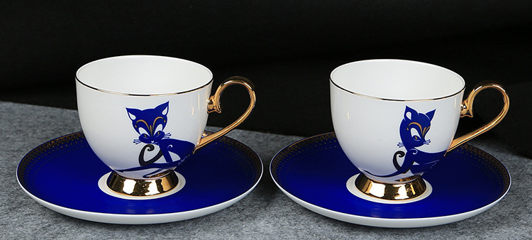 Bone China Coffee Cup Set - Model A