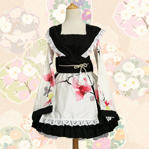 Improved version of cotton kimono COSPLAY women's clothing, pure land of bliss, Japanese style oiran, Lolita