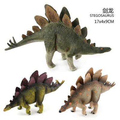 [Sản phẩm xuất sắc nhỏ duy nhất] Cross Border Sản phẩm cổ điển Mô hình khủng long Đồ chơi Stegosaurus Nail Triceratote Medium