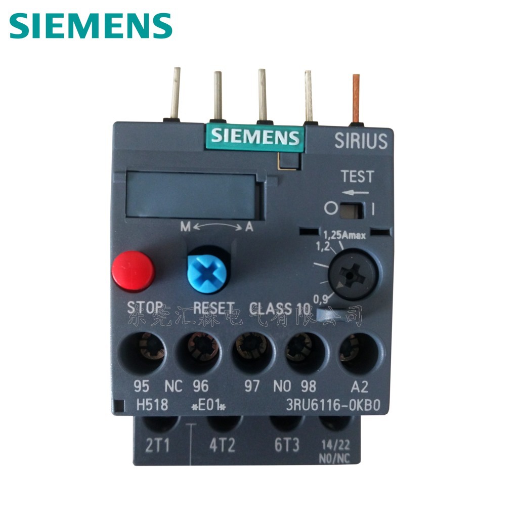 siemens  西门子 3RU1116-1KB0 热过载继电器9 12 A 5.5 kW