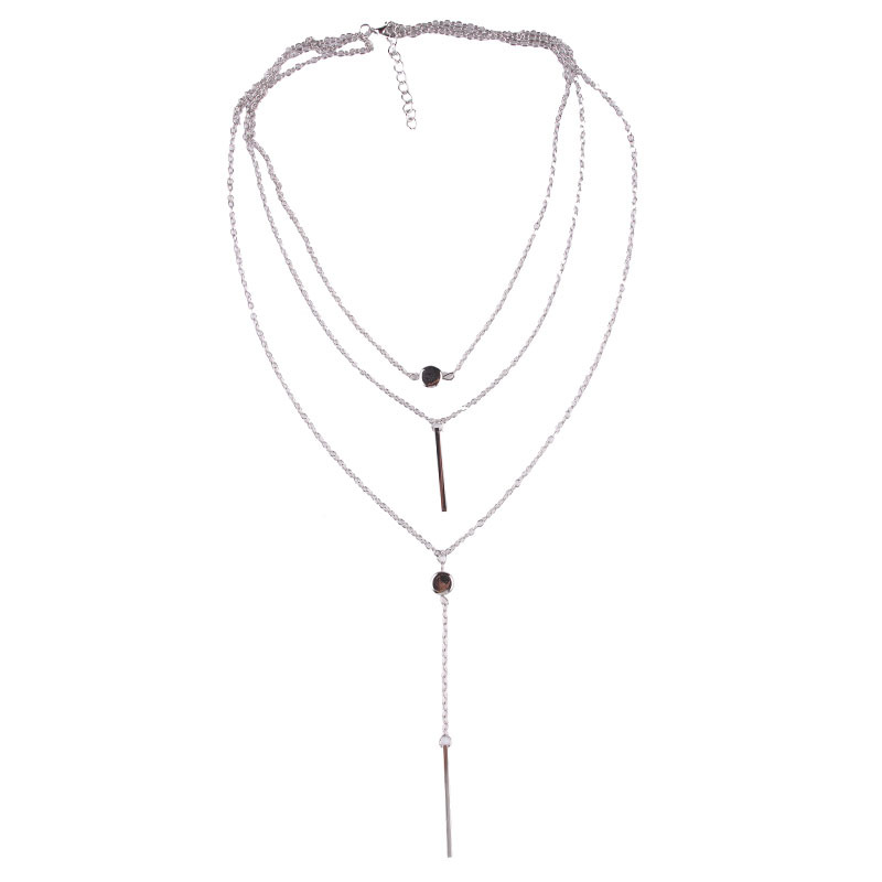 New Alloy Chain Multi-layer Necklace display picture 4