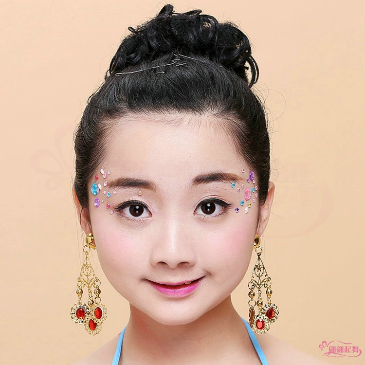 Accessory for adults, children's earrings, ruby ear clips, India