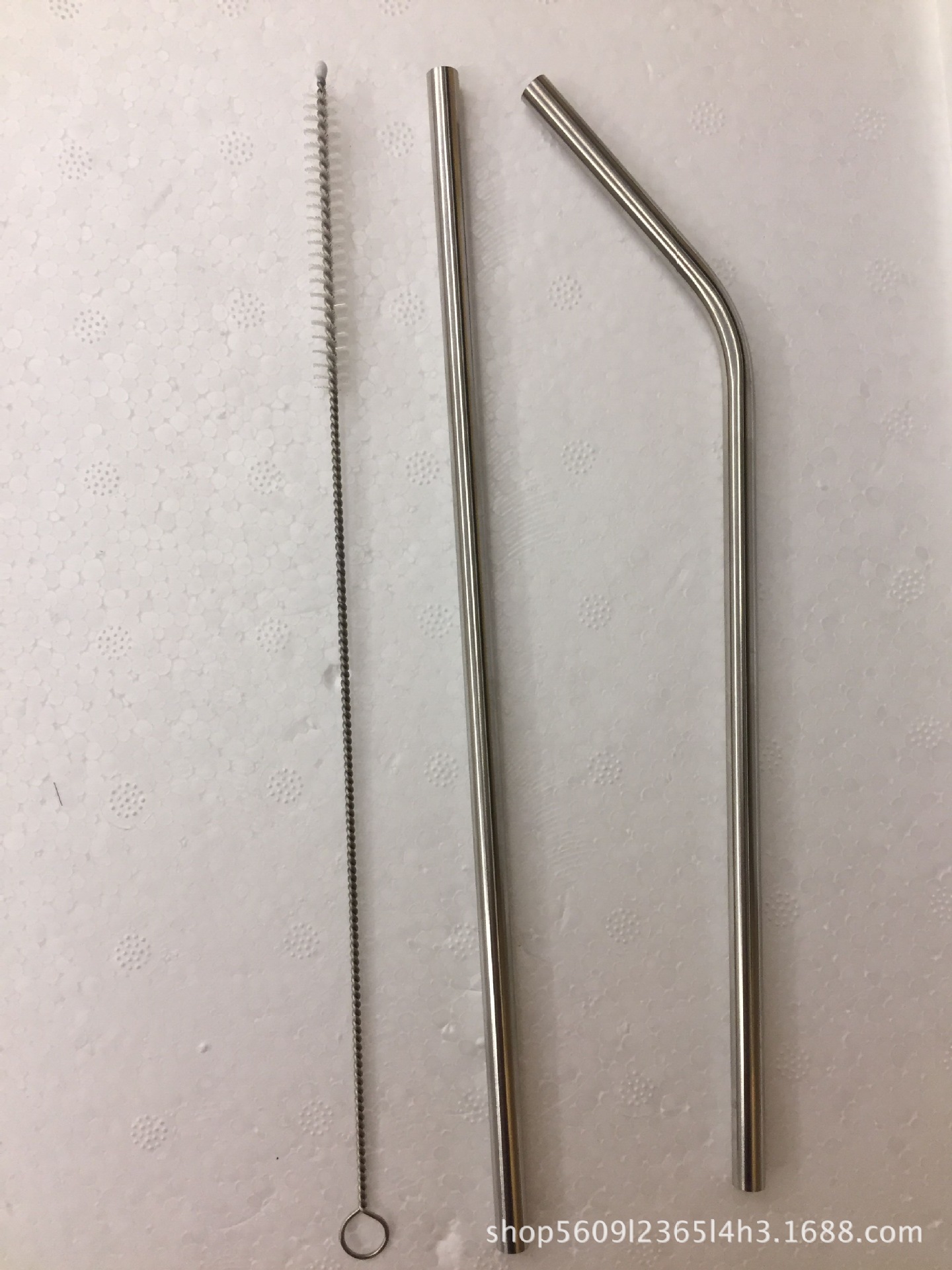 30OZ加长不锈钢弯吸管 6*0.3*260 多款硅胶配套耐腐蚀圆头