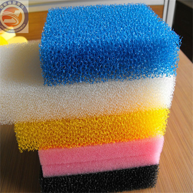 加工定制400*500MMPU彩色聚氨酯粗孔透气高回弹过滤棉