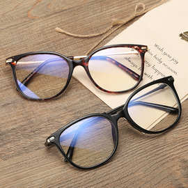 新款复古镜框TR90眼镜框 女式框架近视眼镜全包方形平光眼镜2001