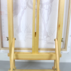 Medium-sized desktop tabletop easel with pine wood desktop display stand, small foldable art children's assembly board easel