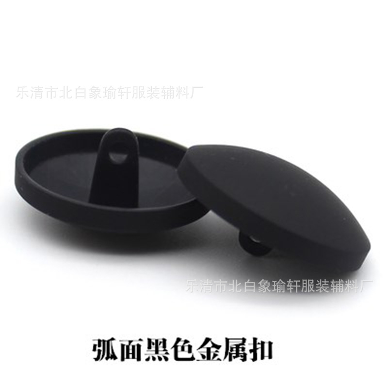 Fuente de la fábrica de metal Botón de metal de calidad de espejo plano hebilla de la moda hebilla de la capa redonda de coser a mano hebilla de pie alto