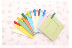 Instant Camera 3-inch 10-packs Color Paper Frames Creative Suspension Paper Frames with Burlap Clip Combo Wall