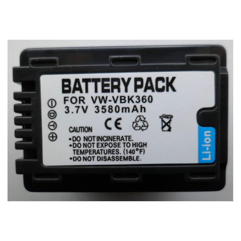 适用松下VBK360GK HDC-TM90 TM80 SD90 SD80 SDR-H100 VBK360电池