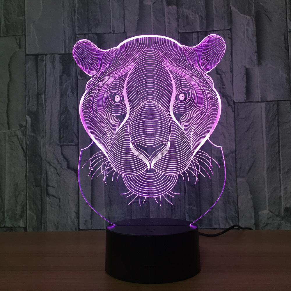 3d led 创意灯 相框式3d灯七彩遥控触摸礼品