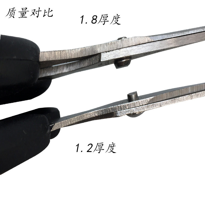 12CM家用剪刀办公剪刀 1.8厚度刻度剪刀迷你剪刀 开口锋利20CM-阿里巴巴