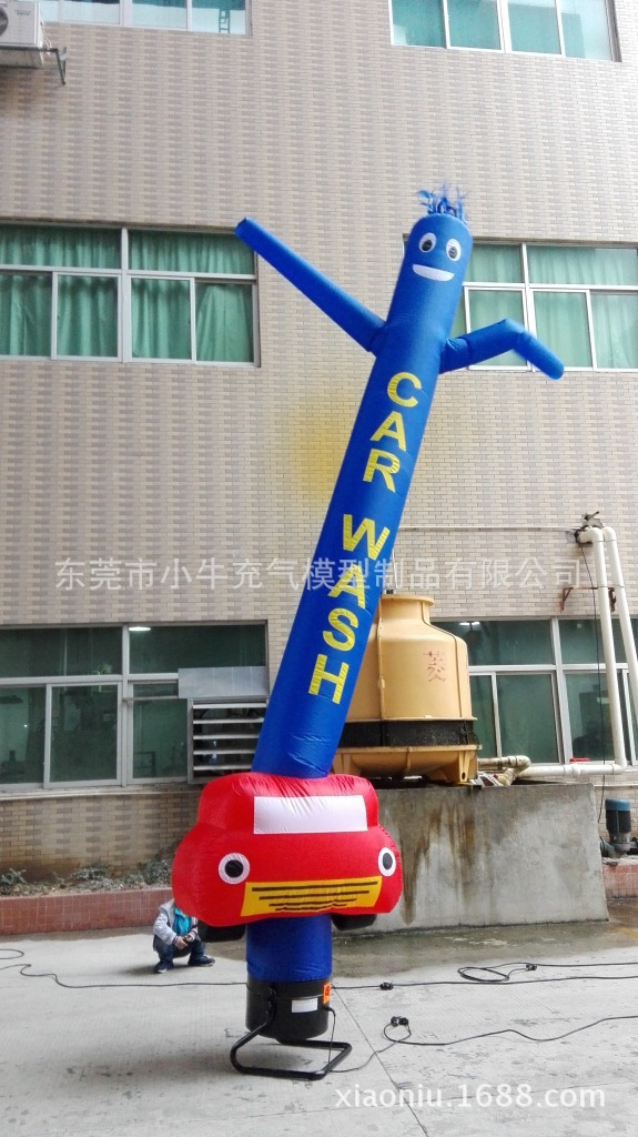 充气汽车欢迎空中舞星 开业舞星 庆典舞星 充气卡通汽车舞人