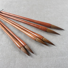 厂家直销书法国画狼毫红木毛笔作品欣赏文港毛笔批发套装