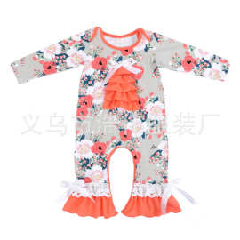 欧美宝宝圣诞树款舒适爬服 外贸热卖婴幼儿连身衣裤厂家直销