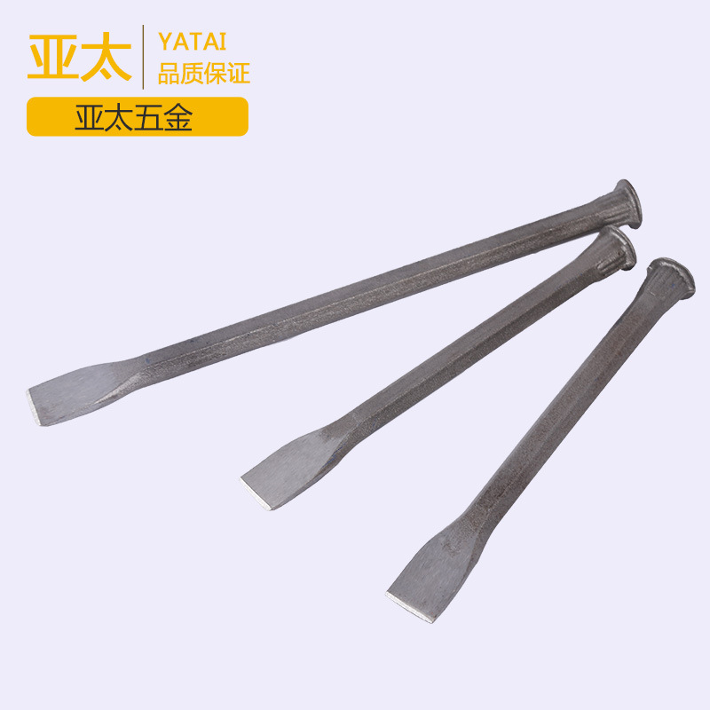 厂家供应碳钢锻造墩头凿子高硬度多规格扁凿 墩头石工凿子