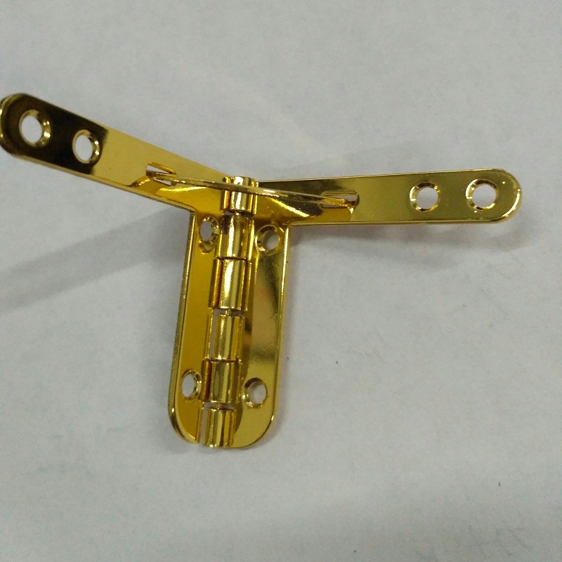 供应箱包合页礼品盒支架39*43MM开关活页仿金色