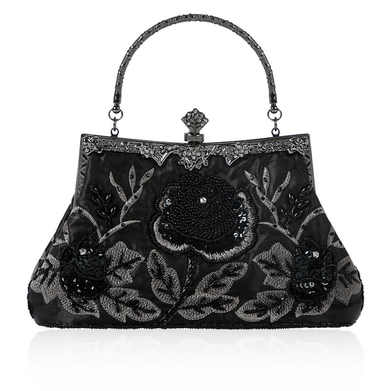 Foreign trade hot selling wholesale hot selling vintage handmade beaded bag socialite evening bag chic festive bridal bag cheongsam bag