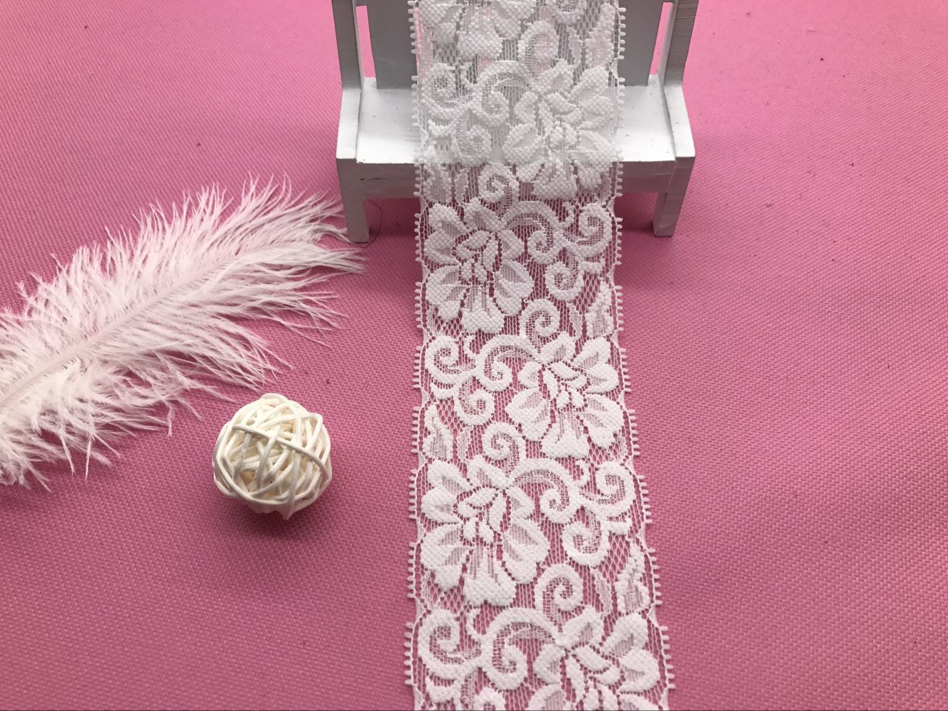 弹力花边氨纶花边厂家直销长期现货供应9029# 宽度6CM