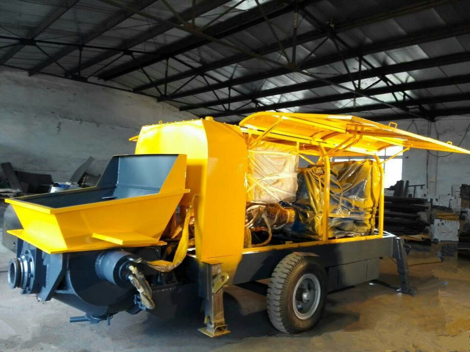 柴油机混凝土输送泵 柴油机拖泵 60柴油地泵 129KW道依茨柴油拖泵