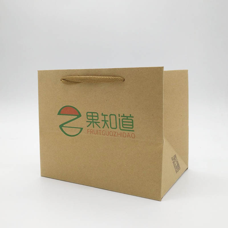 牛皮纸手提袋 购物服装纸袋 礼品纸袋手提纸袋定制 水果袋