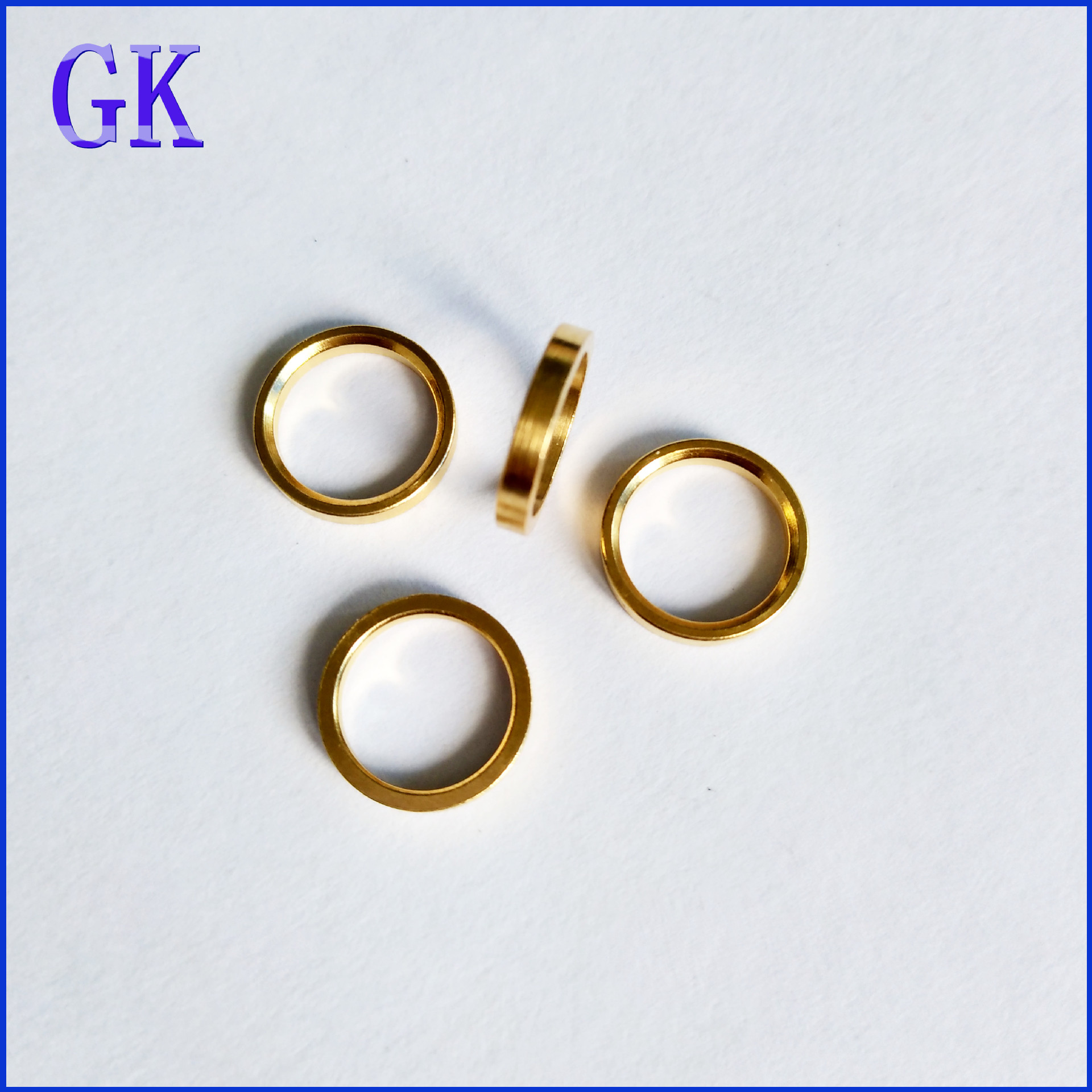 厂家加工铣床细小铜圈平铜垫圈大圆珠笔用中圈环东莞直供加工中心