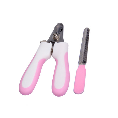 Pet nail scissors with file, dog and cat nail clippers, stainless steel nail clippers, pet scissors manicure set