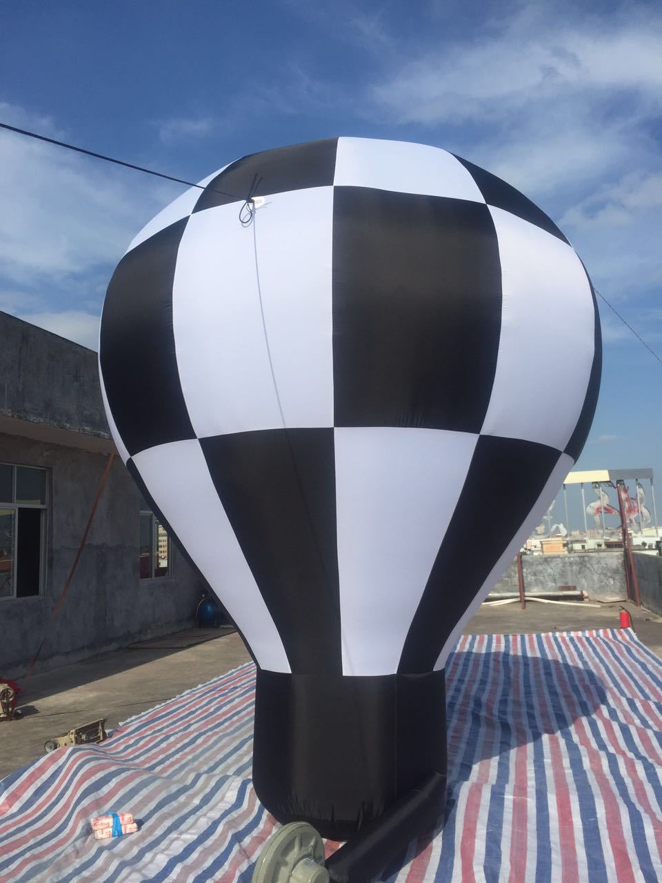 热气球雕塑商业美陈道具活动模型大型充气热气球圣诞节装饰品