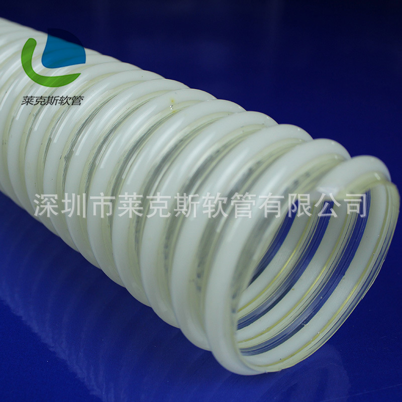 厂家供应 TPU塑筋防静电软管 导静电输料软管 排静电耐磨软管