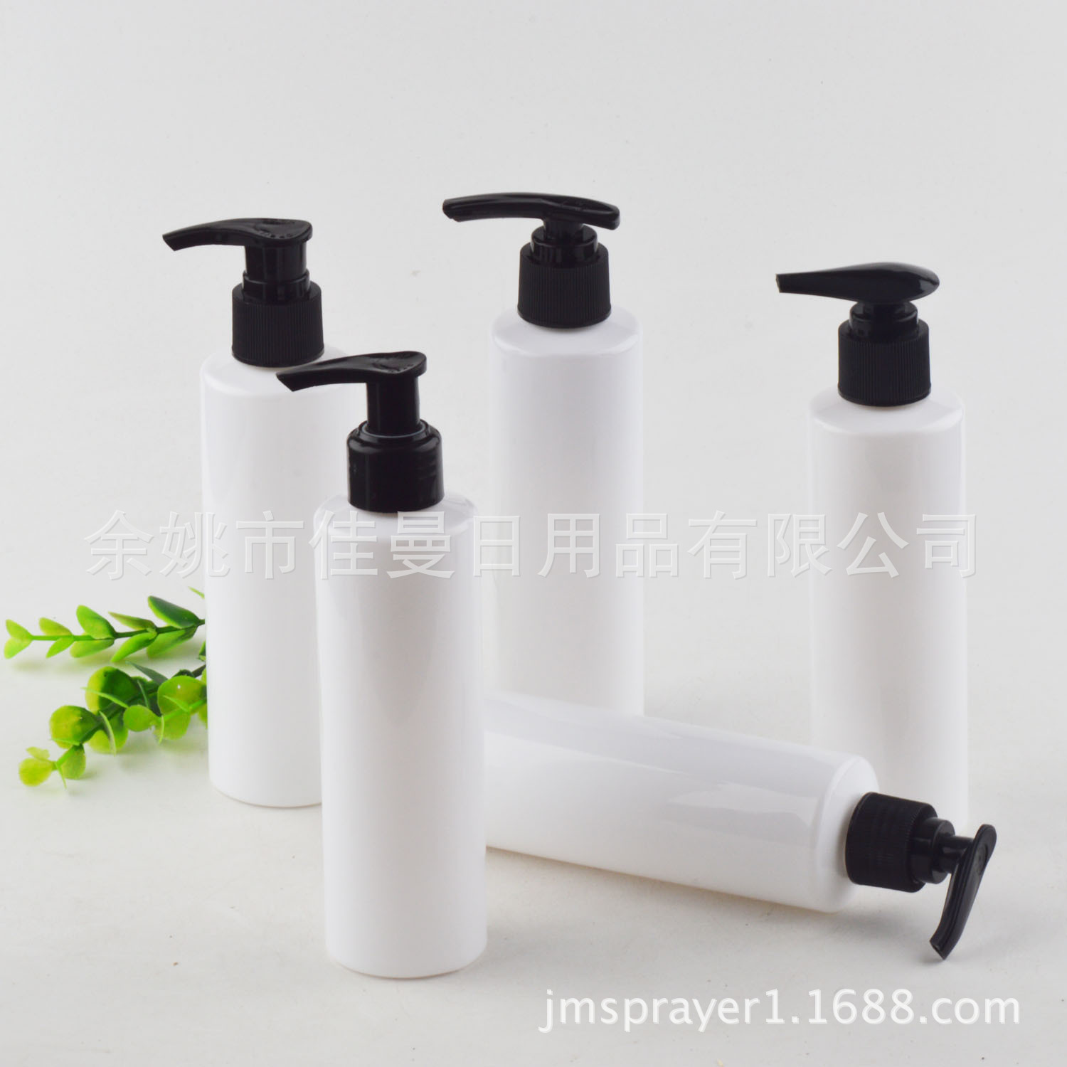 200ml平肩白色洗面奶洗发水按压瓶沐浴露分装瓶