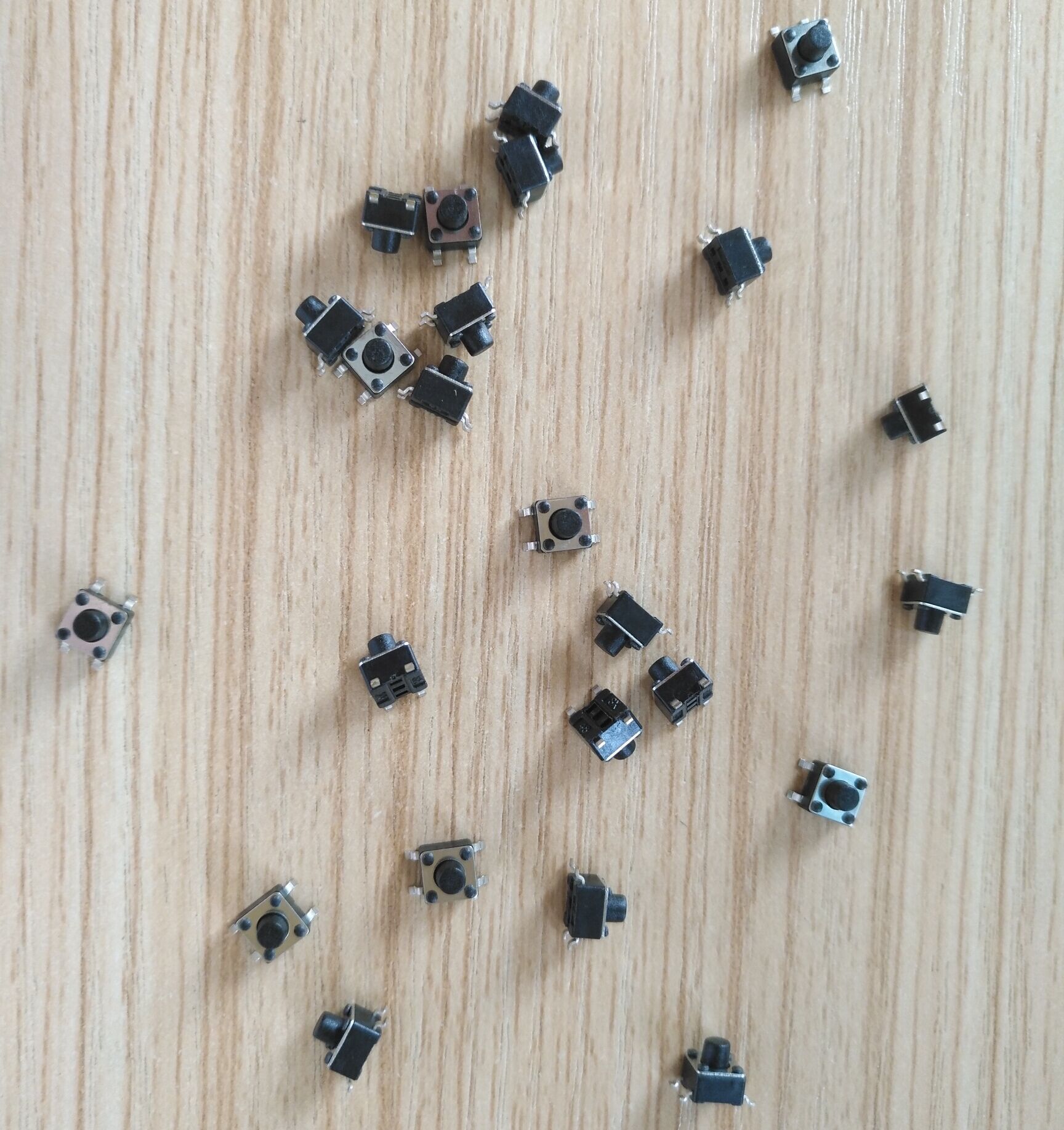 销售KFC-814轻触开关 4.5*4.5贴片 柄高可以定做4.5  5.0 5.5 6.0