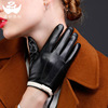 Demi-season keep warm short gloves with bow, 2017 trend, Korean style