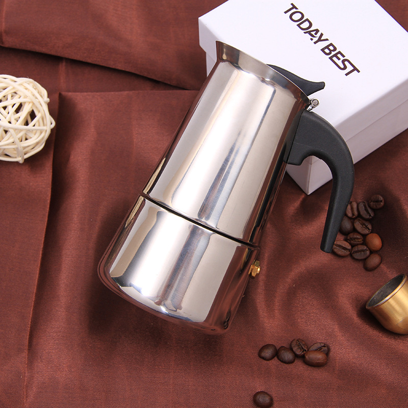 跨境专供家用不锈钢咖啡壶家用摩卡壶欧式保温手冲壶咖啡壶热水瓶