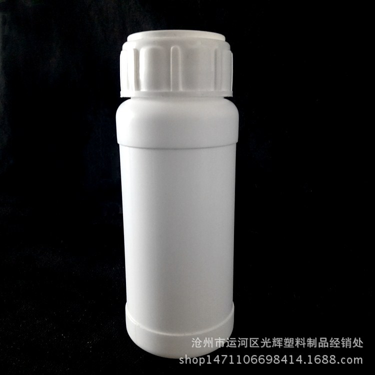 厂家现货供应100ML彩色盖大口PE塑料瓶  农药化工通用液体瓶