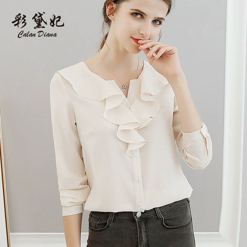 Новинка весна-лето 2022 года, приталенная модная однотонная приталенная универсальная Повседневная рубашка большого размера в Корейском стиле с длинными рукавами