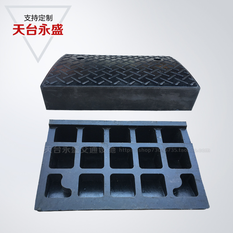 橡胶路沿坡加宽斜坡垫加高台阶垫 马路牙子 汽车爬坡上坡垫
