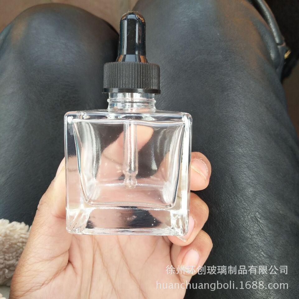 外贸出口50ml 100ml 150ml 200ml滴管方香薰瓶玻璃瓶 精油玻璃瓶