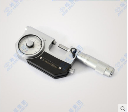 哈量螺纹千分尺 板厚 线径 公法线 深度 壁厚尖头杠杆千分尺0-25