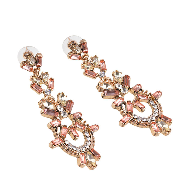 alloy other earring (Pink)NHYT0280-Pink