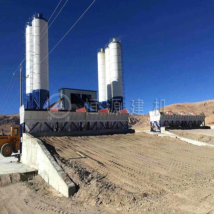 1方搅拌站 贵定地区时产50方/60方混凝土搅拌站 小型工程搅拌设备