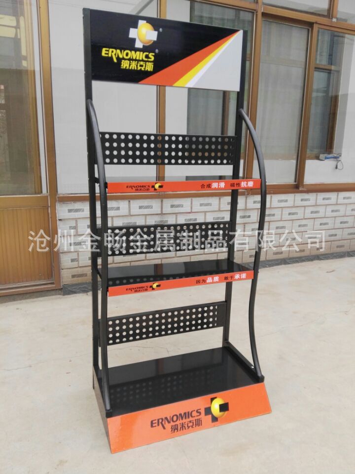 机油小货架汽车润滑油展架4S店嘉实多壳牌美孚机油展示架