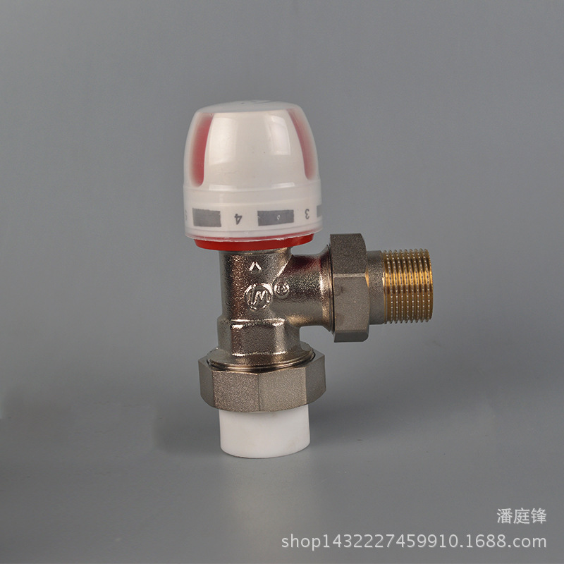 Straight angle type PPR Thermostatic valve home decoration Thermostatic valve Fittings Specifications Regulating valve Plumbing Thermostatic valve wholesale