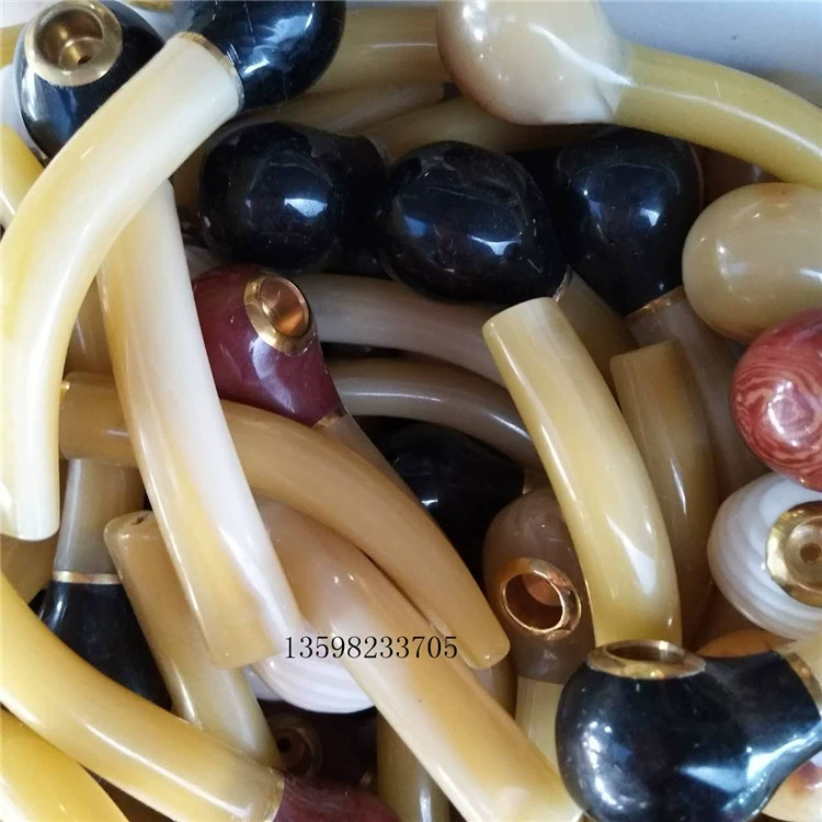 Много wholesale бычий рог ведра имитирует роговую смолу для копчения трубки для продажи трубки