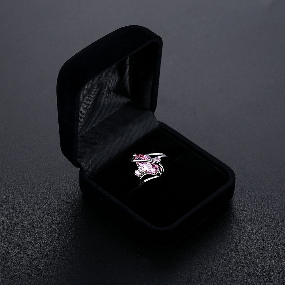 Solid Color Pattern Glam Retro Solid Color Velvet Jewelry Boxes