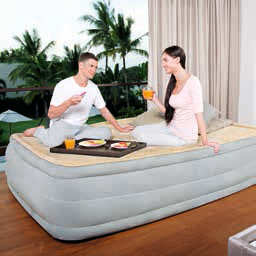 Bestway67486记忆棉双人床+内置欧规电泵 充气床垫