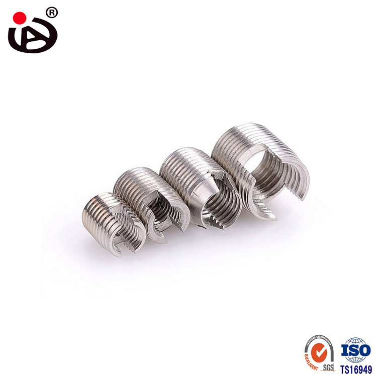 景宏304不锈钢自攻螺套 开槽自攻螺丝套螺纹护套 302型自攻牙套