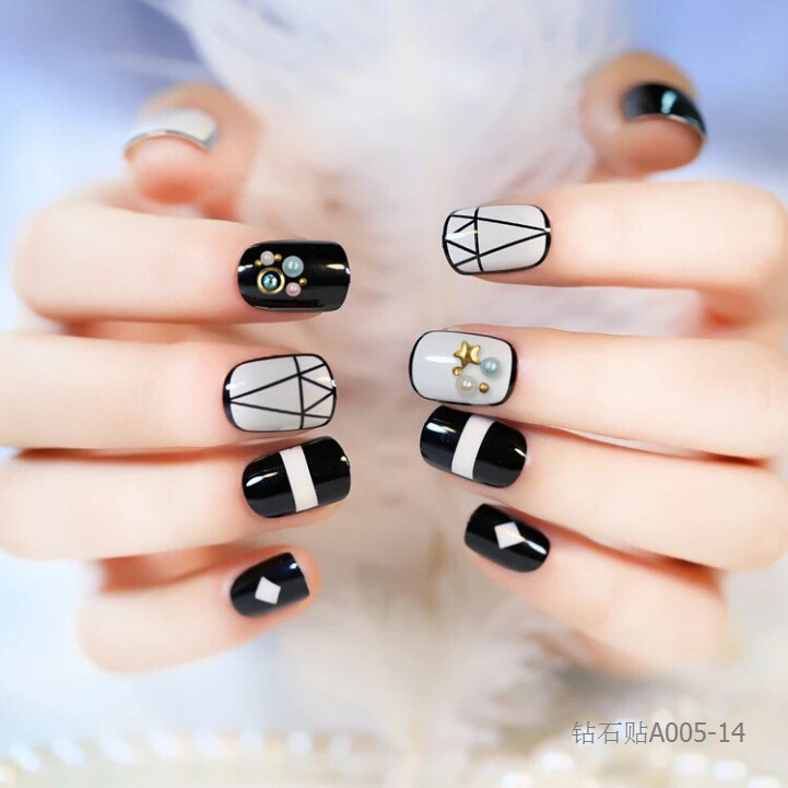 Diamond nail stickers, super shiny Japanese design, diamond stickers, self-adhesive nail drill, in stock, wholesale and customization detail image 17